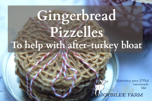 Ginger is a prime digestive. It stokes the inner fire and warms up sluggish digestion, which makes you feel better. Ginger pizzelles are good for upset stomachs and nausea, too. Or just enjoy them as a light snack at any time of day.