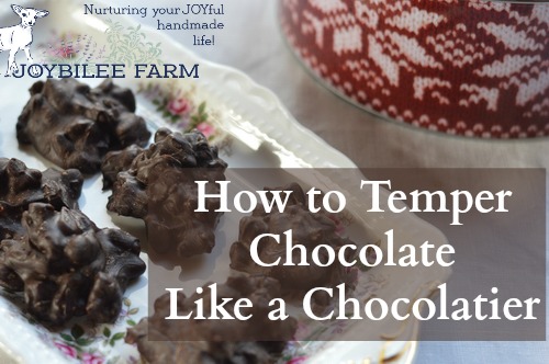 Professionals create chocolates that have snap, sheen, and a smooth mouth feel. Their chocolates don’t have streaks. The texture is crisp rather than crumbly. The secret that professional chocolatiers know that amateurs don’t has to do with tempering the chocolate before you use it.