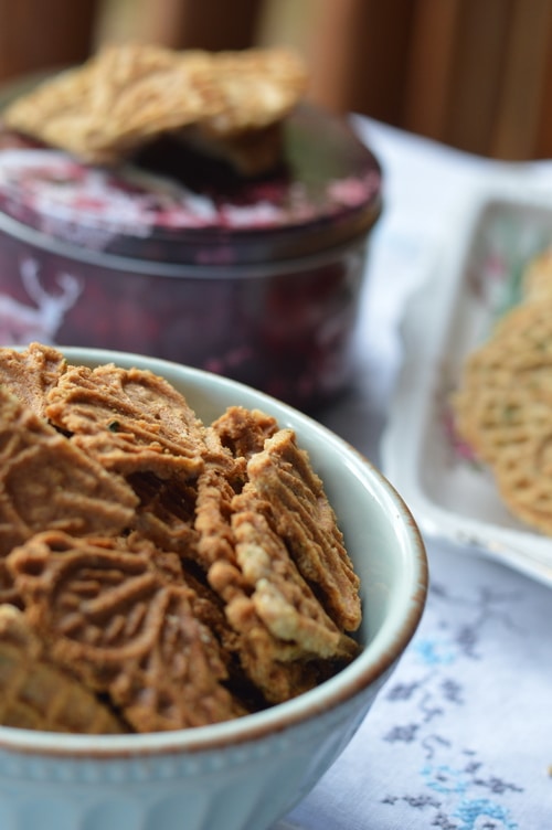 Savory pizzelles are better than the finest, high end store-bought cracker. A base of eggs, butter, flour, and baking powder can be spiced up with grated cheese, sesame seeds, flax seed, nuts, onions, garlic, fresh herbs, lemon peel, or spices. And the recipe is enough to please 4 to 6 people for appetizers. Double the recipe for a bigger audience.