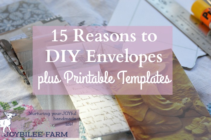 Make these pretty DIY envelopes with glossy magazines, seed catalogs, or other upcycled paper. Use them in so many ways to bring JOY to your family. Grab the free templates so that you can customize the size of your envelopes.