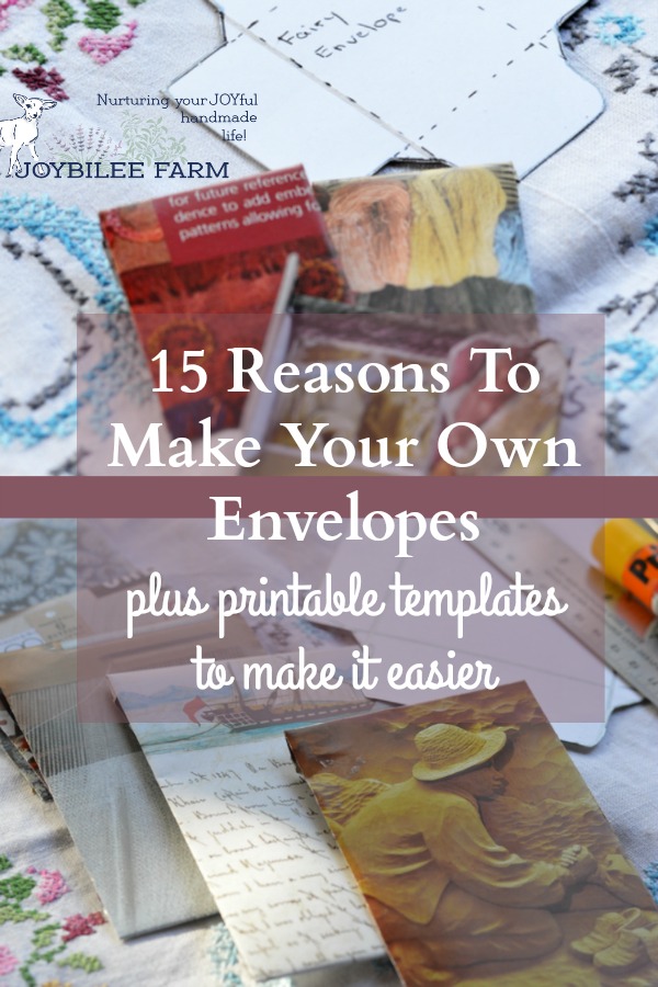 Make these pretty DIY envelopes with glossy magazines, seed catalogs, or other upcycled paper. Use them in so many ways to bring JOY to your family. Grab the free templates so that you can customize the size of your envelopes.