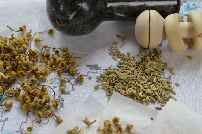 For those times when normal soothing and rocking doesn’t calm baby down you can make this DIY Gripe Water. Make it fresh as you need it.