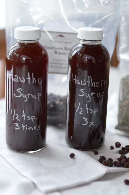 Hawthorn is a superior heart tonic and restorer, as well as an emotional support for broken hearts. Make this easy Hawthorn Syrup as a heart tonic and restorative for tired hearts.