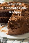 Chocolate layer cake with chocolate icing