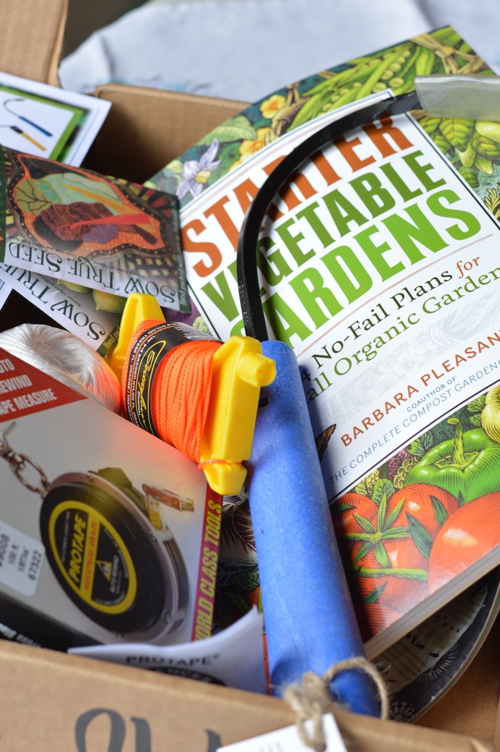 planting kit including book, packages of seed, etc