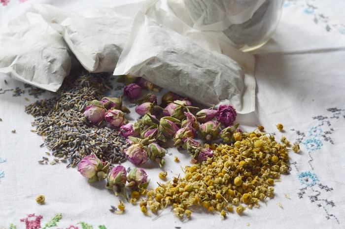 Herbal bath tea soothes and cools summer skin rashes, bites, and minor sun burns, while it calms and relaxes. You can make it in minutes from the herbs in your garden. This DIY herbal bath tea project makes a lovely and unique gift for those who could use a little spa time in their hectic schedule. Bring the healing power of herbs to your bathing rituals.