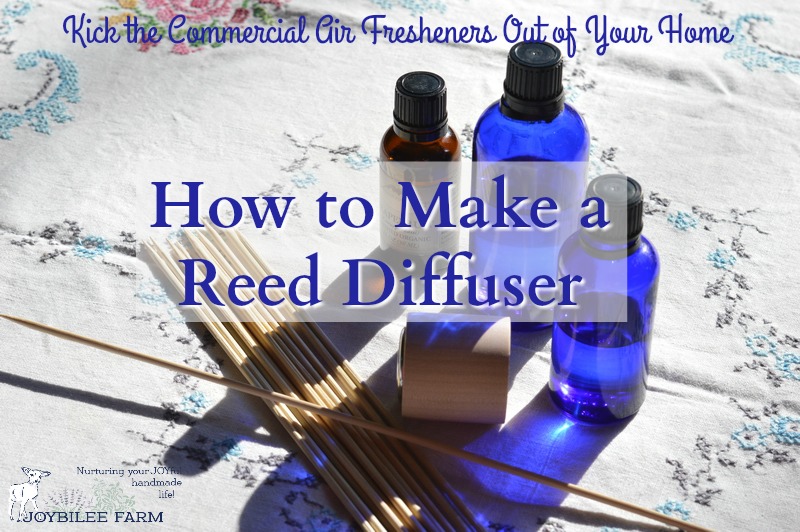 In summer the gross smells seem to hang around a little longer. The more hot and humid it is the more off-smells seem to cling. But don’t grab the toxic solid air fresheners or sprays. Instead make a reed diffuser and freshen indoor air with natural botanical essential oils. You can make one in less than 5 minutes.
