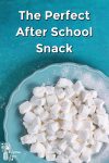 homemade marshmallows on a blue plate