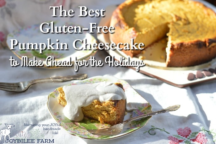 Gluten-free pumpkin cheesecake that can b