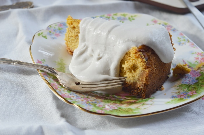 Gluten-free pumpkin cheesecake that can be made ahead for holiday dinners.