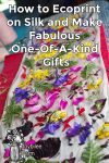 flowers and petals laid out on a scarf in preparation for eco printing