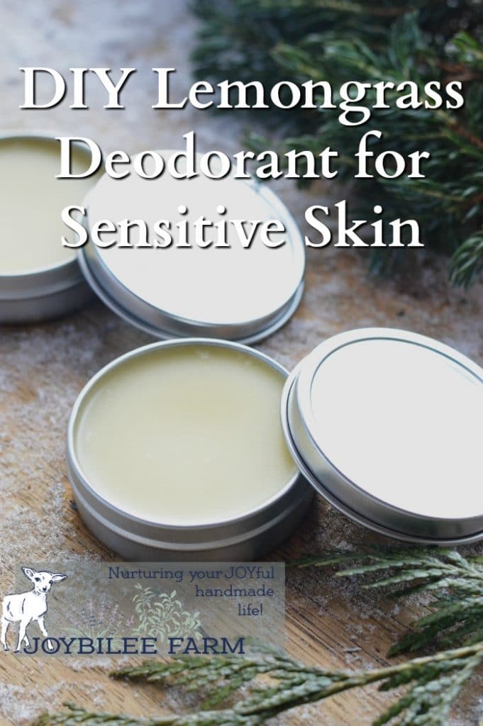 homemade deodorant in tins 