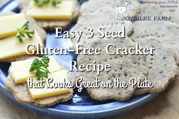 Easy Gluten-Free Cracker Recipe that tastes great and looks great on the plate and is firm enough to be used as the base for appetizers.