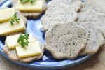 Easy Gluten-Free Cracker Recipe that tastes great and looks great on the plate and is firm enough to be used as the base for appetizers.