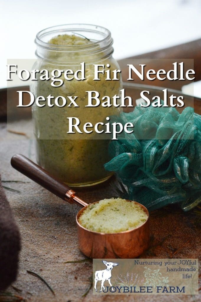 This detox bath salts recipe, made with foraged Douglas fir needles, is rich in health boosting actions to relieve pain, sooth inflammation, and get you feeling better faster. Make some now to have on hand when you need it during cold and flu season.