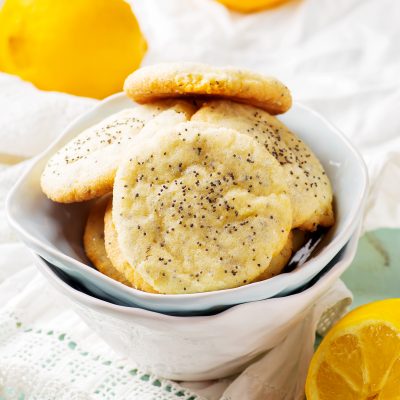 Gluten-free Lemon Poppy Seed Cream Cookies