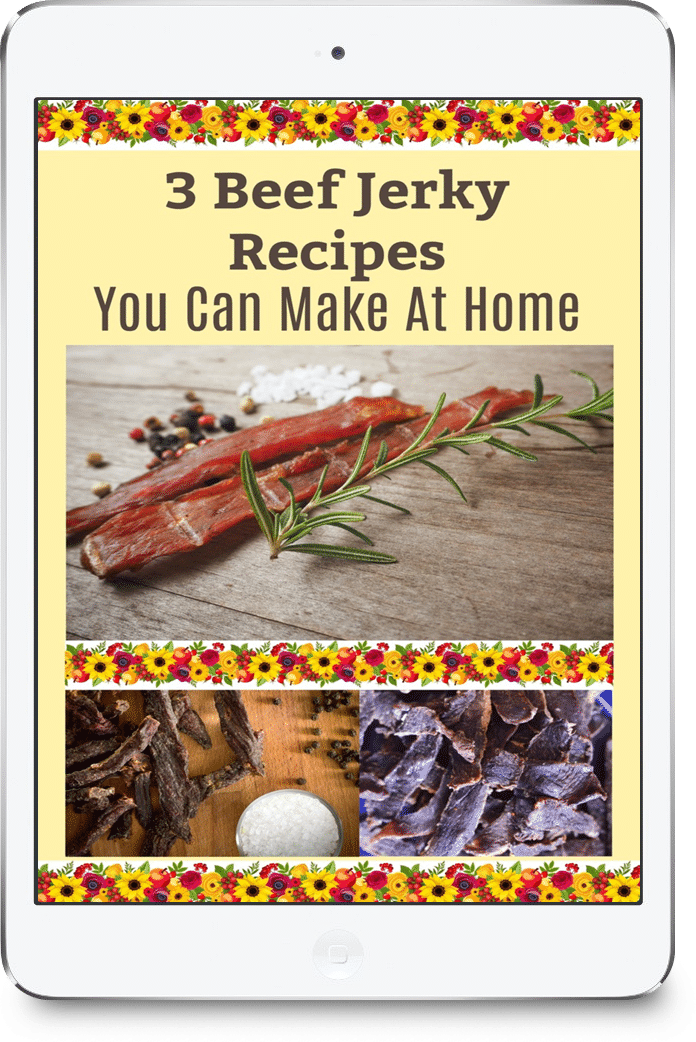 These dehydrator jerky recipes can be made with any lean red meat like beef, lamb, goat, venison, moose, or elk.  Beef is the most common choice but other red meats can be used successfully.