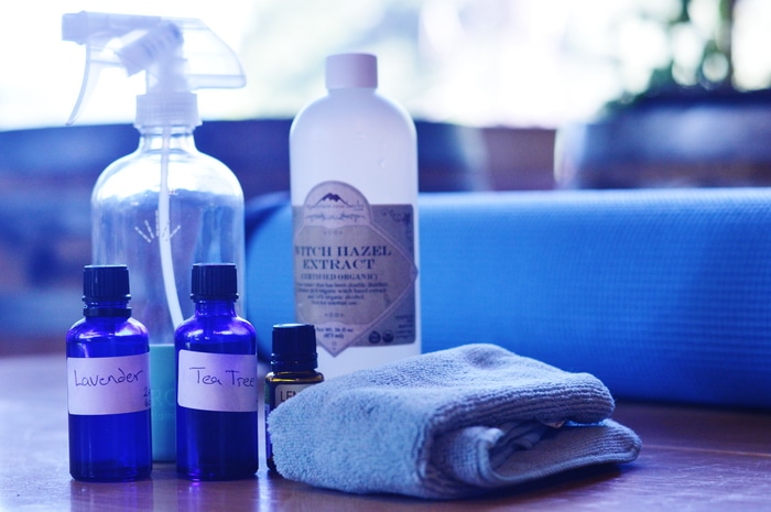 Easy yoga mat spray cleaner