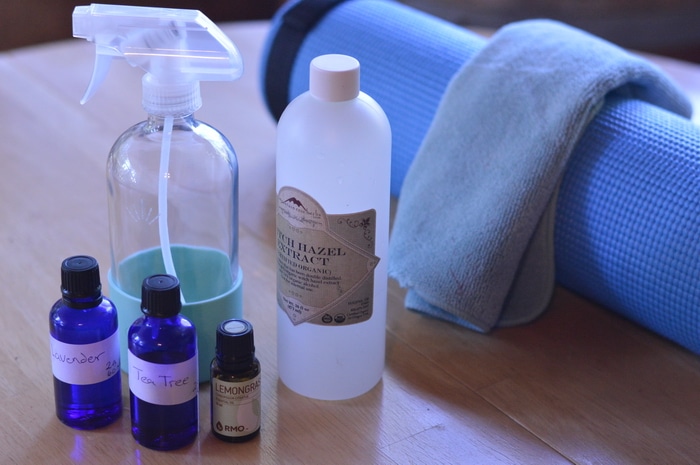 Easy yoga mat spray cleaner