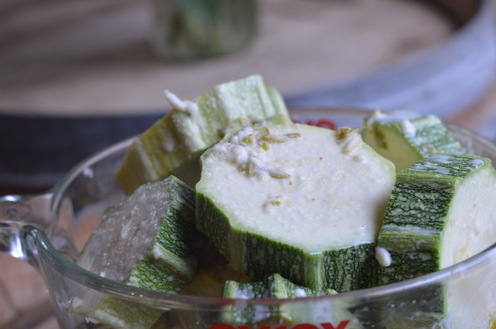 Grilled zucchini