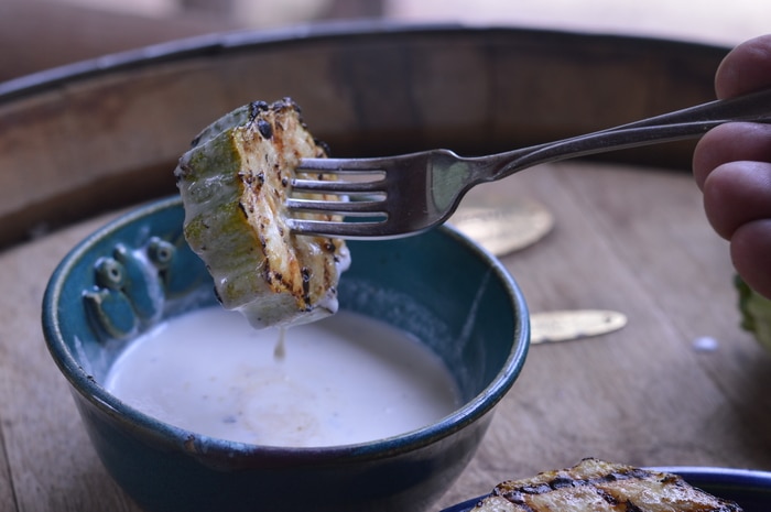 Grilled zucchini