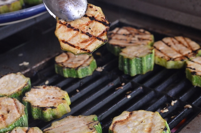Grilled zucchini