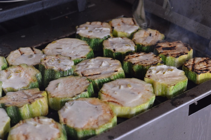 Grilled zucchini