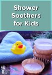 Shower Soothers, a face cloth and a rubber ducky