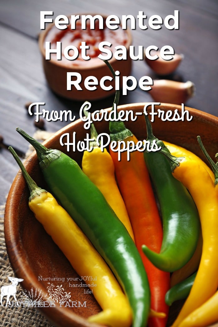 Hot sauce recipe using garden fresh hot peppers.