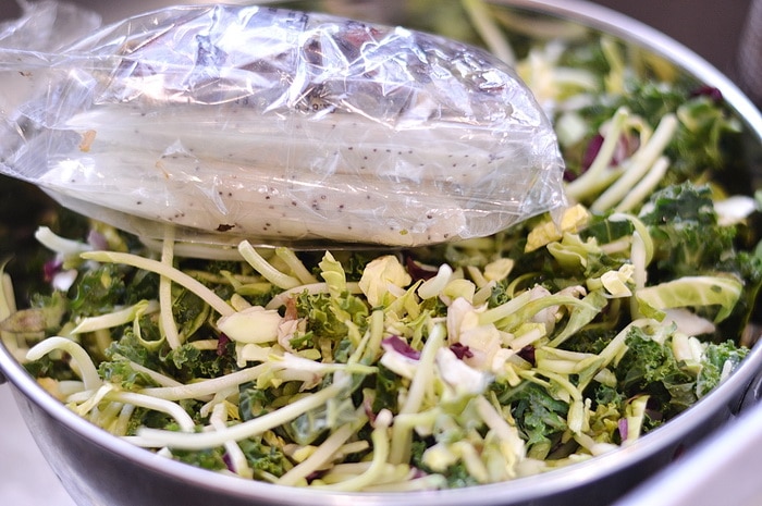 Sweet Kale Salad from a mix