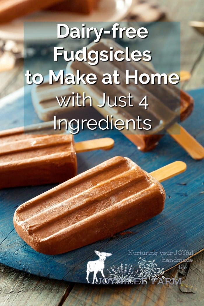 Homemade fudgsicles