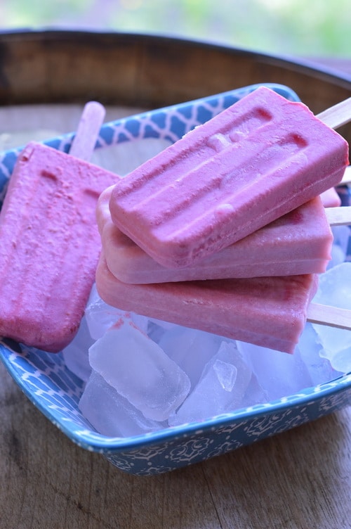 rhubarb popsicles