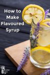 Water with lemons and lavender