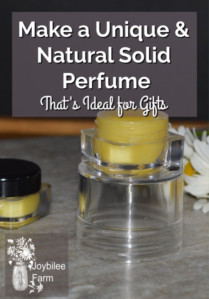 solid perfume in a plastic dispenser