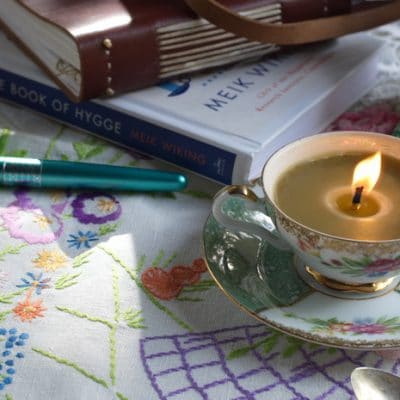 DIY Teacup Candles for Hygge Home Ambiance and Beautiful Gifts