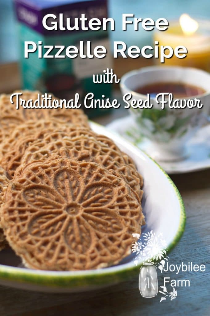 Gluten Free Pizzelle cookies and tea 