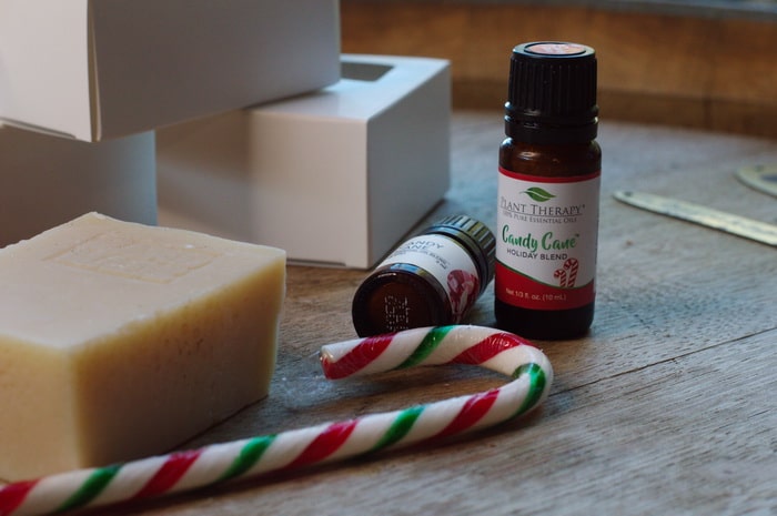 Candy cane soap