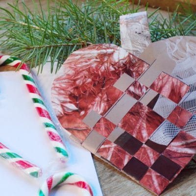 DIY Woven Heart Ornaments to Decorate Your Tree for a Hygge Christmas