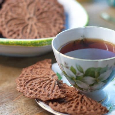 Chocolate Mint Pizzelles Recipe