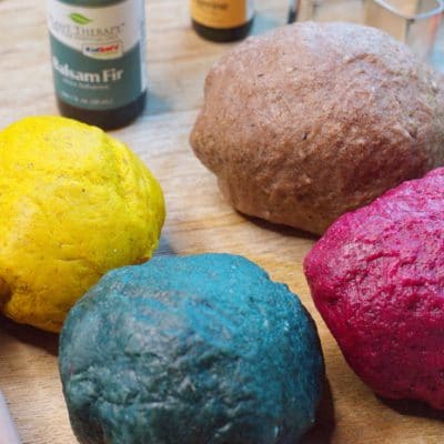 DIY Gluten Free Playdough with Natural Dye Colors