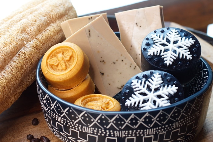 Melt and pour soap ready for gifting