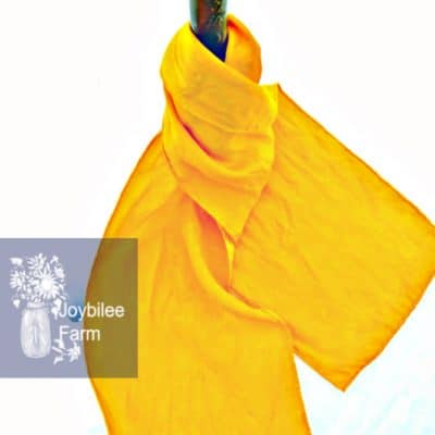 Dyeing with Turmeric on Silk for Healing Cloth