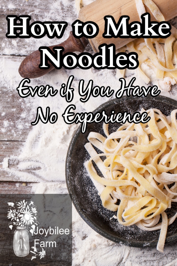 a plate of homemade noodles waiting to be cooked - how to make noodles at home