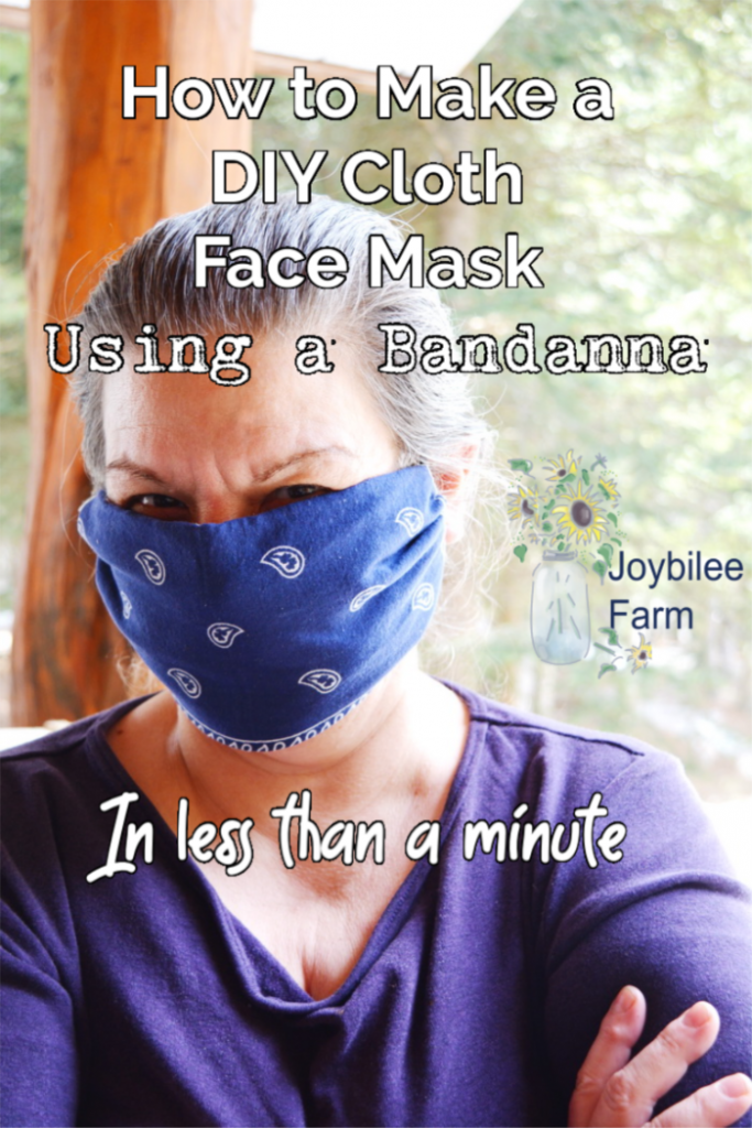 person wearing a bandana facial mask 