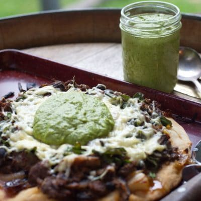 Roasted Garlic Asparagus Pesto that’s Freezer Ready