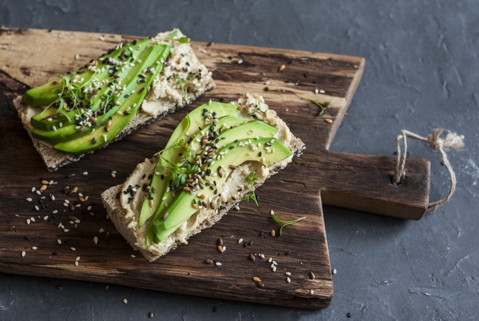 Avacado on toast with sprinkles
