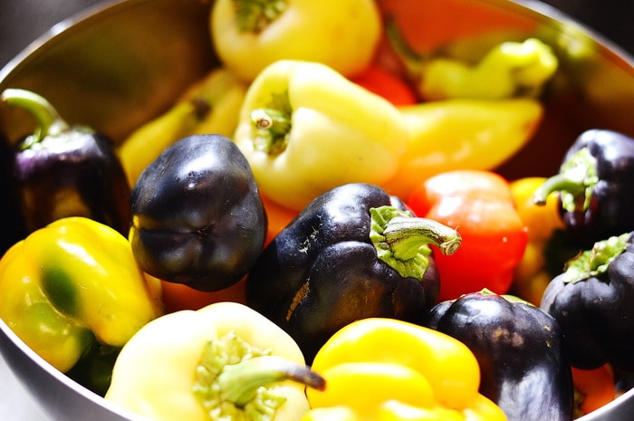 Colorful sweet peppers