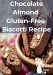 chocolate biscotti in a wooden bowl