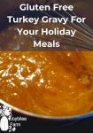 close up of gravy being cooked with a metal whisk
