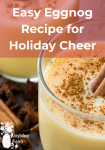egg nog in glass